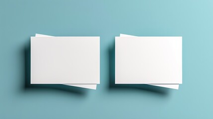 Fototapeta premium Realistic blank postcard illustration suitable for mockups rendered in 3D