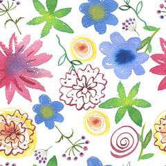 seamless pattern with flowers