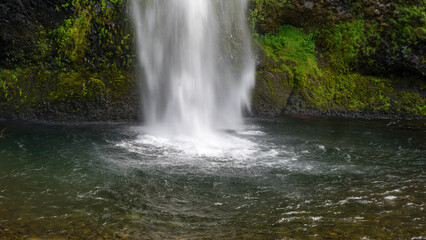 Columbia River Gorge National Scenic Area Horsetail Falls in Multnomah County near Portland, Oregon