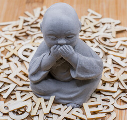 buddha in bunch of words © Vedran