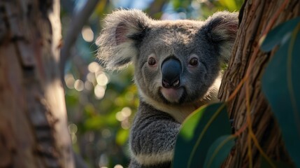 Obraz premium this is a close up of a joey koala