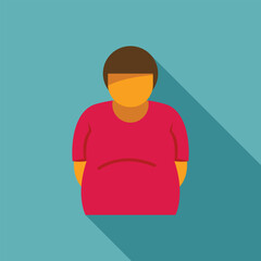 Illustration of a person standing with their hands behind their back, highlighting issues of weight and body image