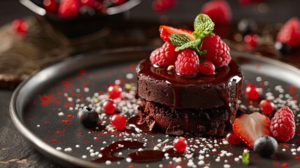 Decadent Delight Temptation captured in flavorful perfection