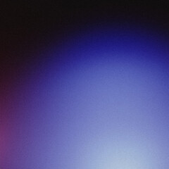 Obraz premium Grainy texture abstract background transitioning from black to blue to white