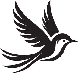 Bird silhouette vector illustration for Logo and T-Shirt design