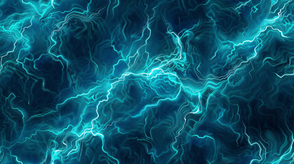 Obraz premium Flowing electric pattern on abstract blue plasma energy field background