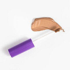 An elegant sample of a cosmetic swatch showcasing a rich shade and silky texture. Perfect for use in advertising campaigns, product catalogs, and sales presentations.