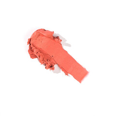 An elegant sample of a cosmetic swatch showcasing a rich shade and silky texture. Perfect for use in advertising campaigns, product catalogs, and sales presentations.