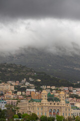 Obraz premium Panoramic view of Monte Carlo marina and cityscape