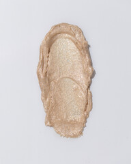 An elegant sample of a cosmetic swatch showcasing a rich shade and silky texture. Perfect for use in advertising campaigns, product catalogs, and sales presentations.
