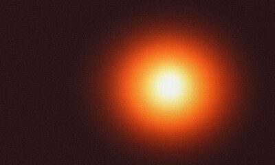 Light effect with grainy texture glowing on dark background