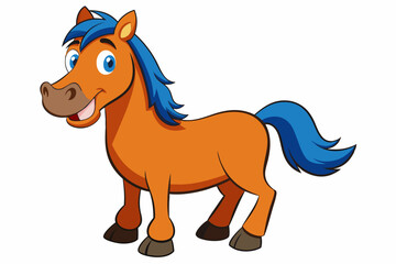 horse mascot vector illustration