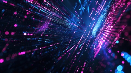 Fototapeta premium Abstract Neon Lights Pattern