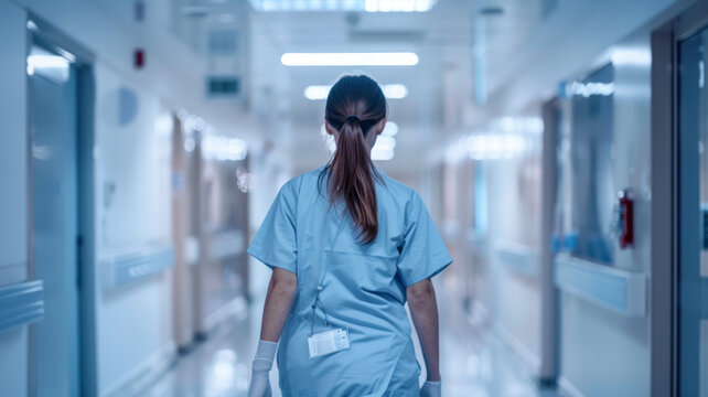 The forecast shows a massive need for additional specialists in the healthcare sector. The picture shows the transformative development of the generational change in nursing staff.generative ai