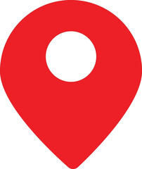 Red location icon , GPS point ,rid pin icon ,red location icon Eps10.