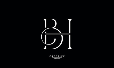 BH, HB, B, H, Abstract Letters Logo Monogram
