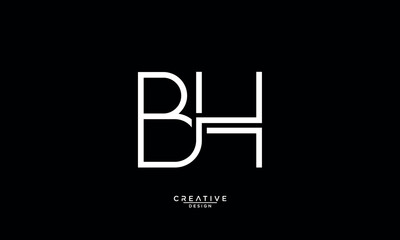 BH, HB, B, H, Abstract Letters Logo Monogram