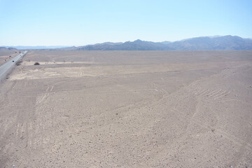 Lines of civilization of nazca in Peru