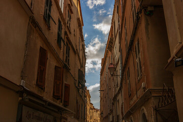 Obraz premium Bonifacio town in Corsica Island, France