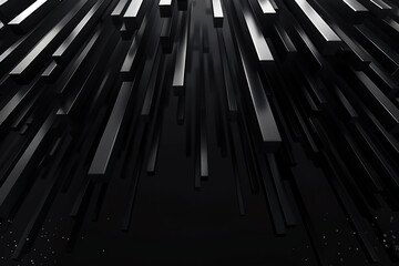 Fototapeta premium minimalist aesthetic black wallpaper with oblong panels on dark background close up 