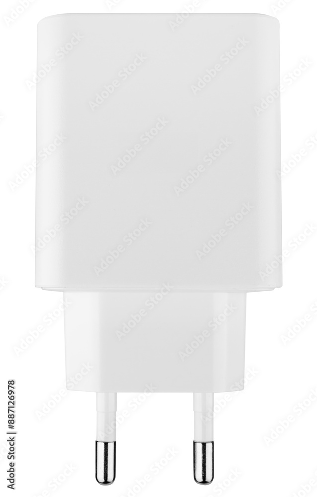 Wall mural power adapter for phone, white color