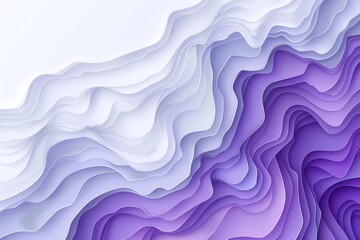Abstract digital art with fluid purple and white patterns, symbolizing fluidity and creativity.