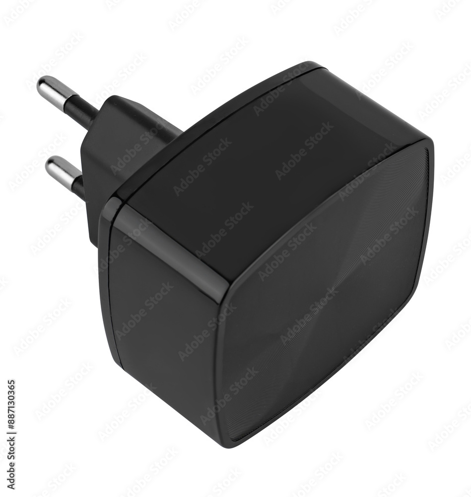 Wall mural power adapter for phone, black color