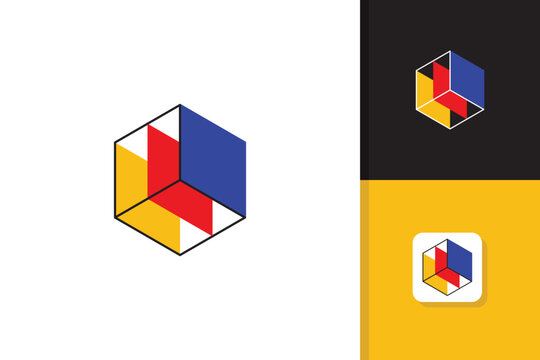 stack logo design vector template