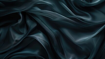 Obraz premium Abstract soft waves on dark fabric background