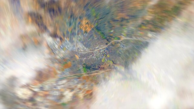 Zoom from space on Riverside - California - USA - Zoon In