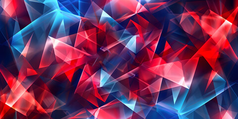 abstract background in blue and red colors. geometric background with gradient. shiny texture