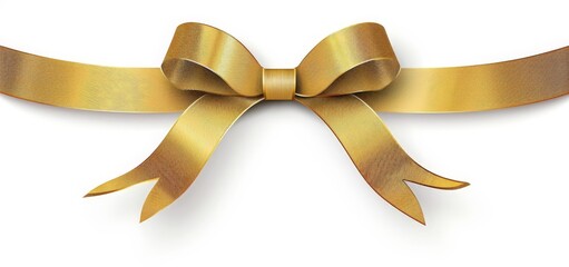 A shimmering gold ribbon adds a touch of elegance to your Christmas decor.