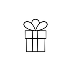 Wedding gift box icon