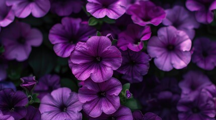 Background of natural petunias in purple