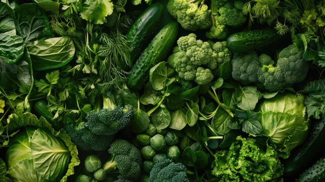 Background of green vegetables