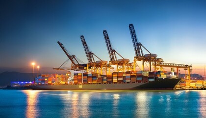 コンテナのある港