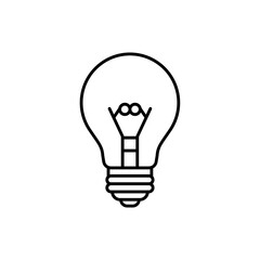 Idea light bulb icon