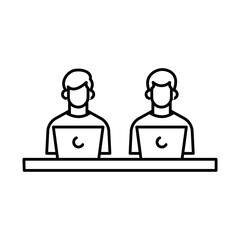 business people with laptop