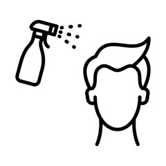 Hair spray icon