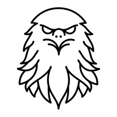 eagle owl illustration icon