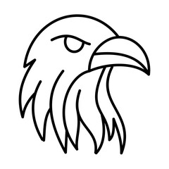eagle head mascot icon