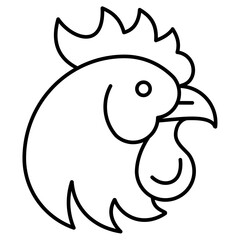 Chicken head icon
