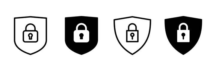Security icon vector isolated on white background. protection icon. privacy. vpn