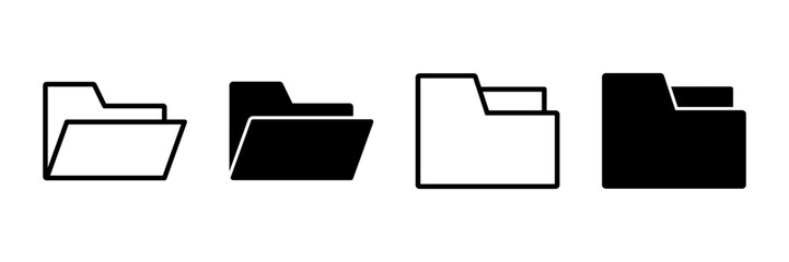 Folder Icon vector isolated on white background. Folder and documents Icon. icon archive