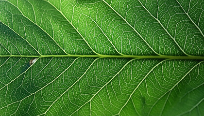 Obraz premium Close up of green leaf texture for background. Nature and environment concept.