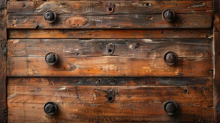 Antique wooden drawers