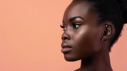 Fototapeta premium Close-up portrait of beautiful woman with perfect skin.