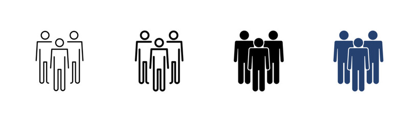 People icon set. person icon vector. User Icon vector. team symbols