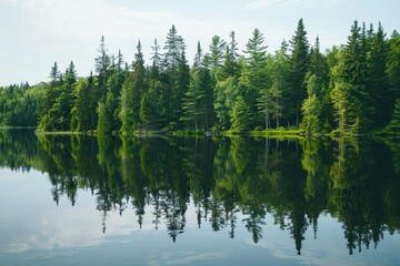 Tranquil Lake Reflection.