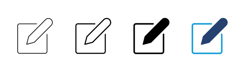 Edit icon set. edit document icon. edit text icon. pencil. sign up